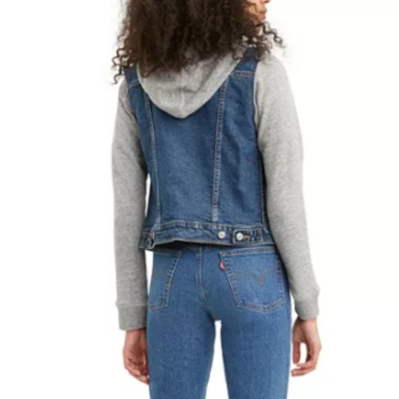 Levi's denim sweatshirt jacket (NWOT) - Picture 3 of 8